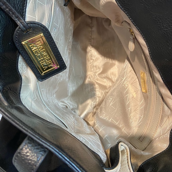 Badgley Mischka Maya Tote Color Block Latte/Black - Picture 10 of 11